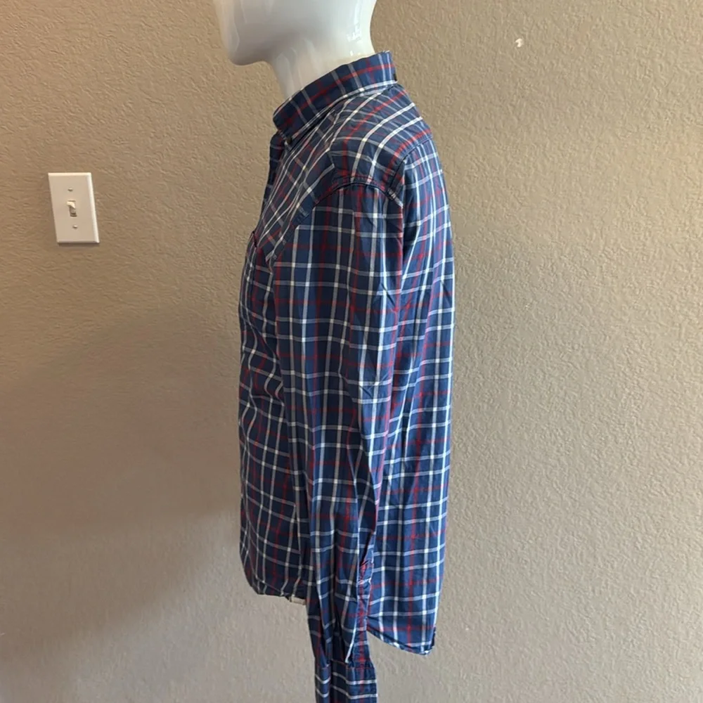 Levi’s Men's Blue Plaid‎ Shirt size Medium